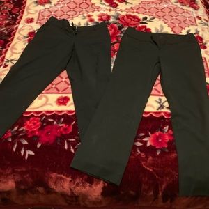 Womens 2 pair black dress pants worthington size 8 petite and apt 9 size 8